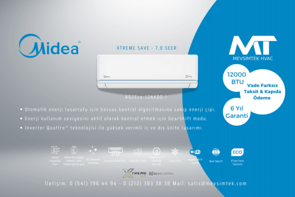 midea 12000 btu klima fiyatları